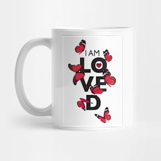 I AM LOVED-RED VERSION Mug